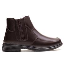 Bota Masculina Ultra Comfort em Couro Café Bota Masculina Ultra Comfort em Couro Café