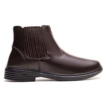 Bota Masculina Ultra Comfort em Couro Café Bota Masculina Ultra Comfort em Couro Café