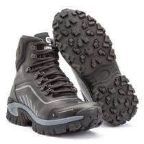 Bota Masculina US Coturno de Couro Conquest Cor Black