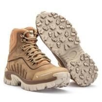 Bota Masculina US Coturno de Couro Conquest Cor Sand Bota Masculina US Coturno de Couro Conquest Cor Sand