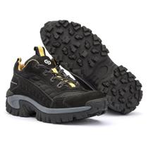 Bota Masculina US Coturno de Couro Intruder Cor Extra Black