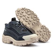 Bota Masculina US Coturno de Couro Intruder Cor Navy