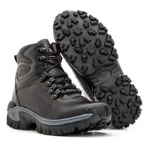 Bota Masculina US Coturno de Couro New Arizona Cor Extra Black