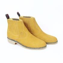 Bota Masculina Vira Francesa Legítima em Couro Bovino