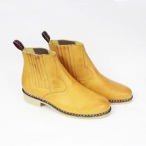 Bota Masculina Vira Francesa Legítima em Couro Bovino