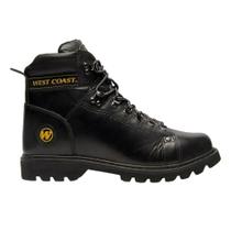Bota Masculina West Coast Couro Worker Classic Preta - 3110 Bota Masculina West Coast Couro Worker Classic Preta - 3110