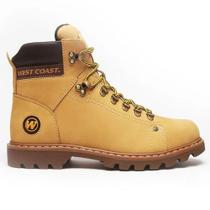 Bota Masculina Worker Classic Nobuck Yellow Coffee West Coast 311001-837 Bota Masculina Worker Classic Nobuck Yellow Coffee West Coast 311001-837
