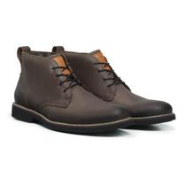 Bota Masculino Couro Legítimo Ref.: 8300 fossil Cafe