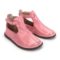 Bota Meia Lua Couro Gloss- Petit Cheval