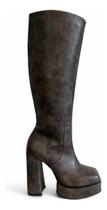 Bota Meia Pata Plataforma Salto Alto Grosso Onyx