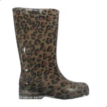 Bota Melissa Welly Adulto Vidro Marrom Preto