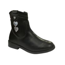 Bota Menina Mini Sua Cia Napa Soft Preto/Prata 9151.52218 Tamanho:34Cor:Preto Bota Menina Mini Sua Cia Napa Soft Preto/Prata 9151.52218 Tamanho:34Cor:Preto