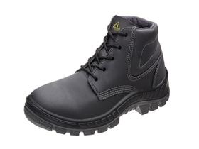 Bota Microfibra Bico Plástico com Cadarço N40 Preto ca35768 MARLUVAS Bota Microfibra Bico Plástico com Cadarço N40 Preto ca35768 MARLUVAS