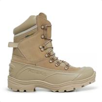 Bota Militar Acero em Couro Nobuck Resistente Modelo Tiger Pró Desert Cano Alto