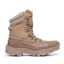 Bota Militar Acero em Couro Nobuck Resistente Modelo Tiger Pró Desert Cano Alto
