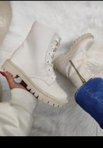 Bota militar branco off Bota militar branco off