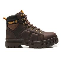 Bota Militar Cano Alto Macboot Mombaça 02 Unissex Couro Crazy Horse Palmilha Macuxi Solado Tratorado Construção Blaqueada