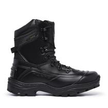 Bota Militar em Couro Acero Tiger Pró com Zíper Preto Bota Militar em Couro Acero Tiger Pró com Zíper Preto