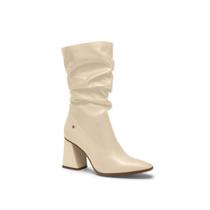 Bota Mississipi Cano Médio Slouchy Salto Bloco 8.5cm Zíper Feminina Bota Mississipi Cano Médio Slouchy Salto Bloco 8.5cm Zíper Feminina