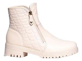 Bota Mississipi Coturno Casual Ziper Cano Baixo Mi842