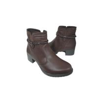 Bota Mississipi Feminina Marrom e Preto Ref:MI853 Bota Mississipi Feminina Marrom e Preto Ref:MI853