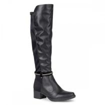 Bota Mississipi J0333 Cano Longo Elastano Salto Feminino