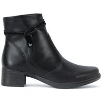 Bota Mississipi J0781 Cano Curto Salto Bloco Baixo Feminino