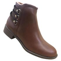 Bota Modare Cano Curto Salto Baixo Ortopédica Esporão Macia Coturno Salto Quadrado Anatômica Ultra Conforto