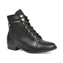 Bota Modare Coturno Salto Baixo Casual - Feminina - Preto - Bota Modare Coturno Salto Baixo Casual - Feminina - Preto -