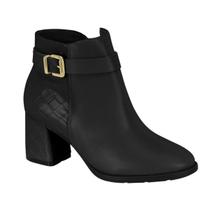 Bota Modare Feminina Ankle Boot Salto Médio Bloco Fivela Elegante Sofisticado Confortavel 7078.107