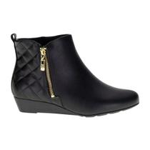 Bota Modare Feminina Matelassê Elegância Preta Bota Modare Feminina Matelassê Elegância Preta