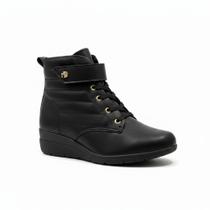 Bota Modare Feminino Preto Cano Curto Excelente Acabamento -