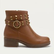 Bota Moleca Biker Cano Curto Caramelo Bota Moleca Biker Cano Curto Caramelo