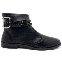 Bota moleca cano curto napa ref:5333.103 feminino