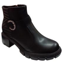 Bota moleca coturno cano curto ref:5338.110 feminino