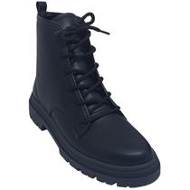 Bota Moleca Coturno Feminina Cano Curto com Solado Tratorado Bota Moleca Coturno Feminina Cano Curto com Solado Tratorado