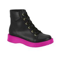 Bota Moleca Coturno Feminino Salto Anabela 5339 104