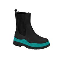 Bota Moleca Coturno Feminino Salto Tratorado Elástico 5341