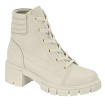 Bota Moleca Coturno Plataforma Tratorada Original 5338107 Cor:Branco OffTamanho:36