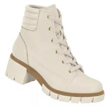 Bota Moleca Coturno Salto Tratorado 5338.107 Off White