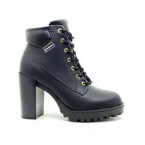 Bota Moleca Feminina Cadarço Salto Bloco Original Cor:PRETOTamanho:35 Bota Moleca Feminina Cadarço Salto Bloco Original Cor:PRETOTamanho:35