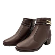 Bota moleca feminina cano curto salto bloco feminino