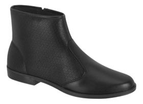 Bota Moleca Feminina Cano Médio Fechamento Detalhe Zíper Confortável Minimalista PTO 35 Bota Moleca Feminina Cano Médio Fechamento Detalhe Zíper Confortável Minimalista PTO 35