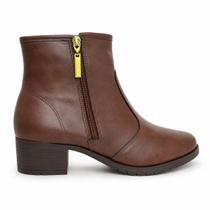 Bota Moleca Feminina Zíper Lateral Metalizado Dourado Bota Moleca Feminina Zíper Lateral Metalizado Dourado