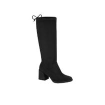 Bota Moleca Feminino Cano Alto Preto Fosco 5343 103