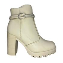 Bota moleca salto alto ref:5325.124 feminino