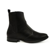 Bota Moleca Salto Baixo Botina Napa Preto Confortável 5335.112 Bota Moleca Salto Baixo Botina Napa Preto Confortável 5335.112