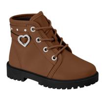 Bota Molekinha Coturno Infantil Menina Cano Curto 2126526