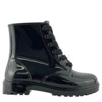 Bota Molekinha Coturno Preto Casual Estilosa 2176100 Bota Molekinha Coturno Preto Casual Estilosa 2176100