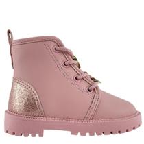 Bota Molekinha Feminina Infantil Cadarço Glitter 2126529 Bota Molekinha Feminina Infantil Cadarço Glitter 2126529